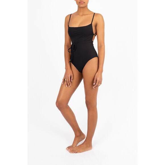 Anemos The K.M. Tie One Piece Swimsuit White Women’s Size Small - Picture 2 of 7